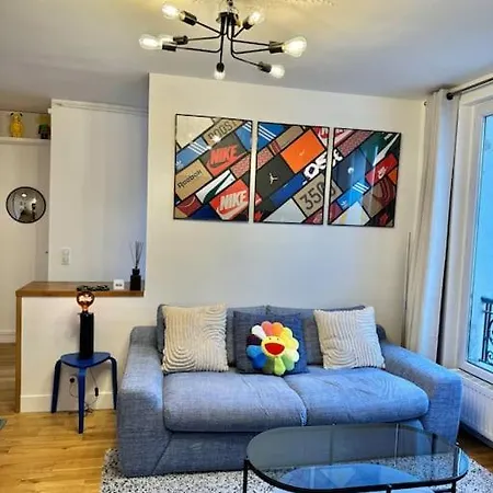 Batignolles Chaleureux Et Moderne 3 Pieces Apartament Paryż